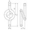 Pressure gauge siphon pipe Type 1308 stainless steel pigtail external thread